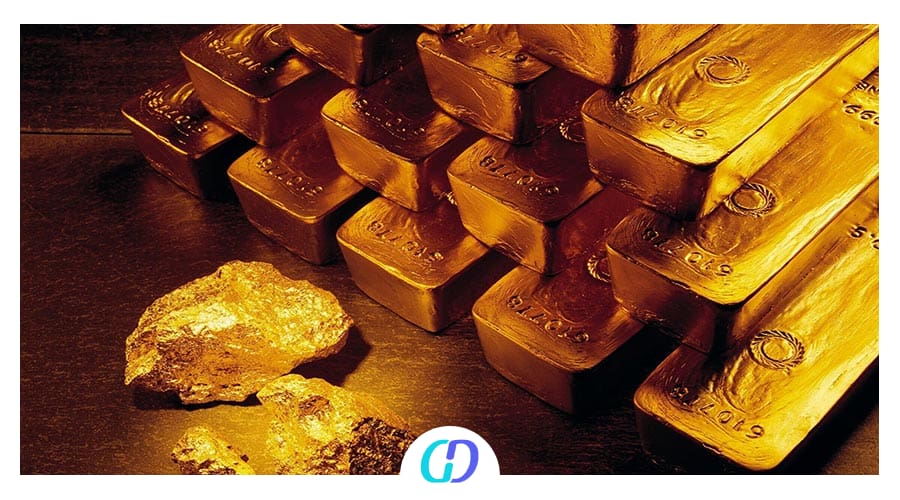 شمش و سنگ طلای خالص