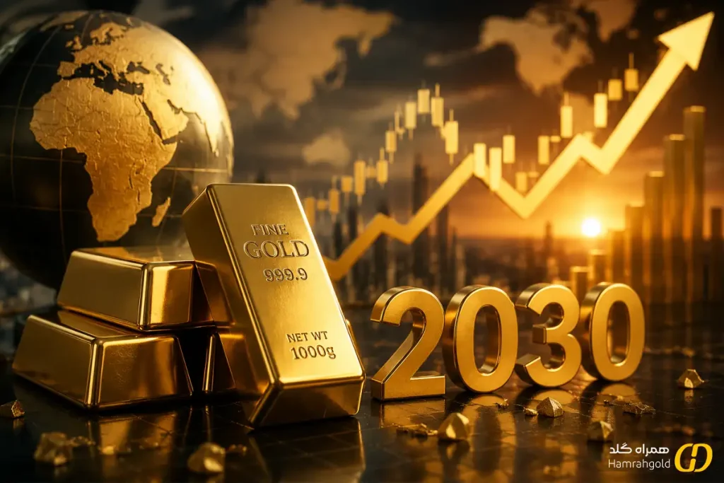 تصویر شاخص: پیش بینی قیمت اونس طلا تا 2030: آیا الان زمان خرید طلاست؟